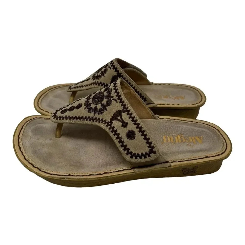 Alegria Vanessa Mandala Natural Leather Sandal - Picture 3 of 10